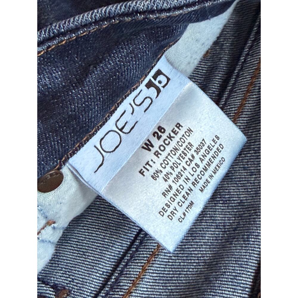 JOE’S 'Rocker' Distressed Flared Low-Rise Jeans Women sz 26 - Picture 4 of 12